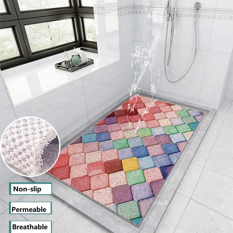 Permeable Non-slip Plastic Pvc Upholster Bathroom Door Mat Brick Coiled Floor Mat Shower Room Hollow Bath Mat Pvc Floor Mat
Permeable Non-slip Plastic Pvc Upholster Bathroom Door Mat Brick Coiled Floor Mat Shower Room Hollow Bath Mat Pvc Floor Mat