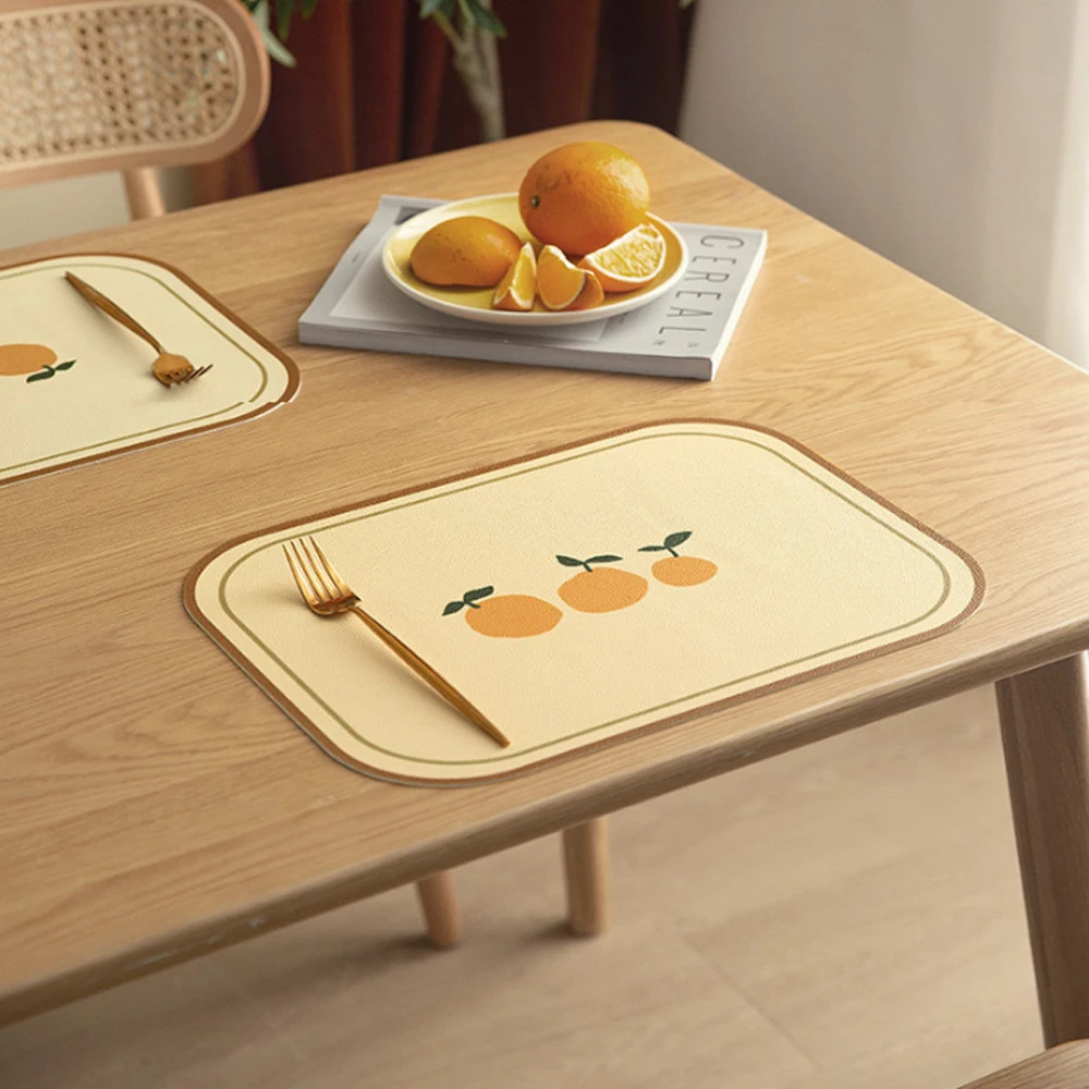 HPDEAR Heat Resistant Tableware Table Mat Set of 2, Soft Leather Non-slip and Waterproof, Reusable and Easy to Clean
HPDEAR Heat Resistant Tableware Table Mat Set of 2, Soft Leather Non-slip and Waterproof, Reusable and Easy to Clean