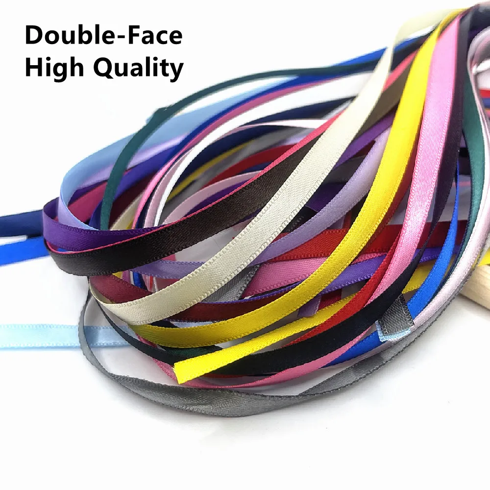 High Quality (15 Yards) 1/4" 6mm 100% Polyester Double Face Satin Ribbon Wedding Birthday Party Decorative Double Bows Making
High Quality (15 Yards) 1/4" 6mm 100% Polyester Double Face Satin Ribbon Wedding Birthday Party Decorative Double Bows Making