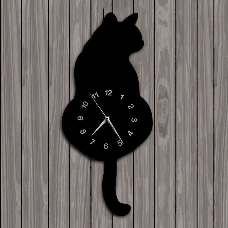 Modern 3D Digital Wall Clock Cat Swinging Tail Move Silent Non Ticking Pendulum Quartz Clock for Bedroom Home Decor Gift
Modern 3D Digital Wall Clock Cat Swinging Tail Move Silent Non Ticking Pendulum Quartz Clock for Bedroom Home Decor Gift