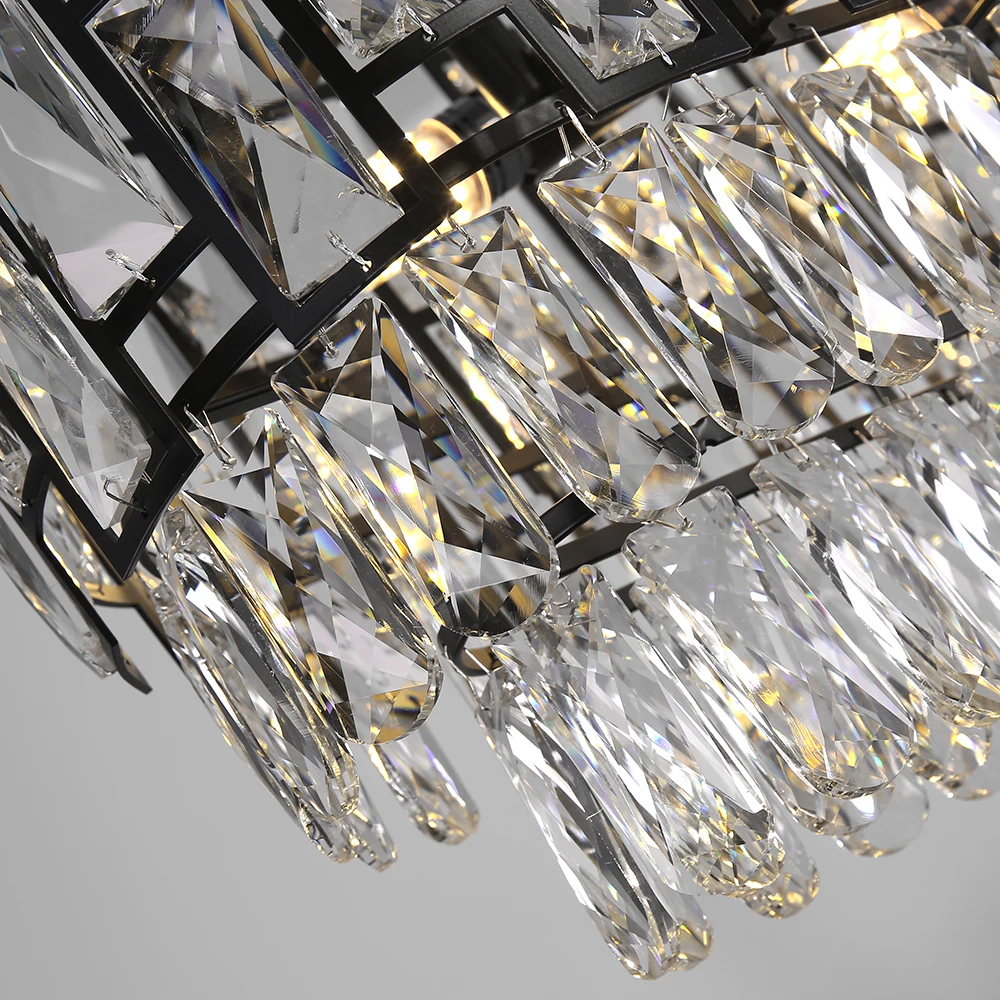 1 Modern Rectangle Black Crystal Chandelier for Dining/living Room Kitchen Island LED Light Fixtures Luxury Indoor Lighting E14
1 Modern Rectangle Black Crystal Chandelier for Dining/living Room Kitchen Island LED Light Fixtures Luxury Indoor Lighting E14