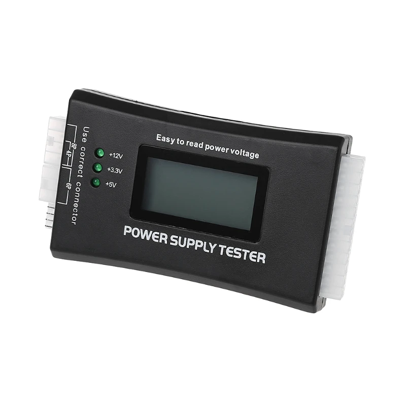 

PC Computer LCD 20/24 Pin 4 PSU ATX BTX ITX SATA HD HDD Power Supply Tester