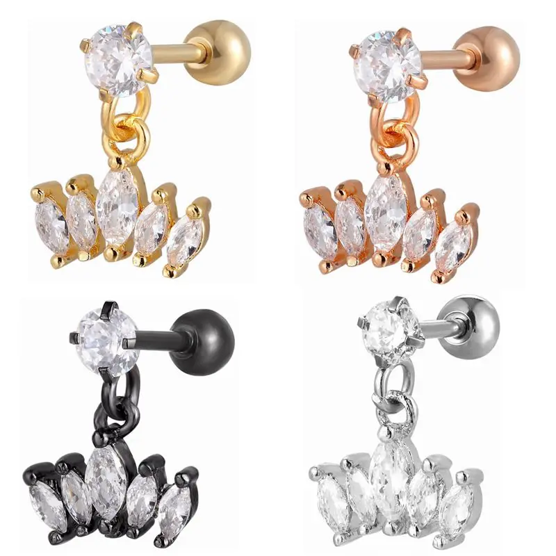 1PC Crystal Flower Studs Earring For Women Pendientes 16G Cartilage Tragus Daith Piercing Jewelry Gifts Dangling Earring
1PC Crystal Flower Studs Earring For Women Pendientes 16G Cartilage Tragus Daith Piercing Jewelry Gifts Dangling Earring