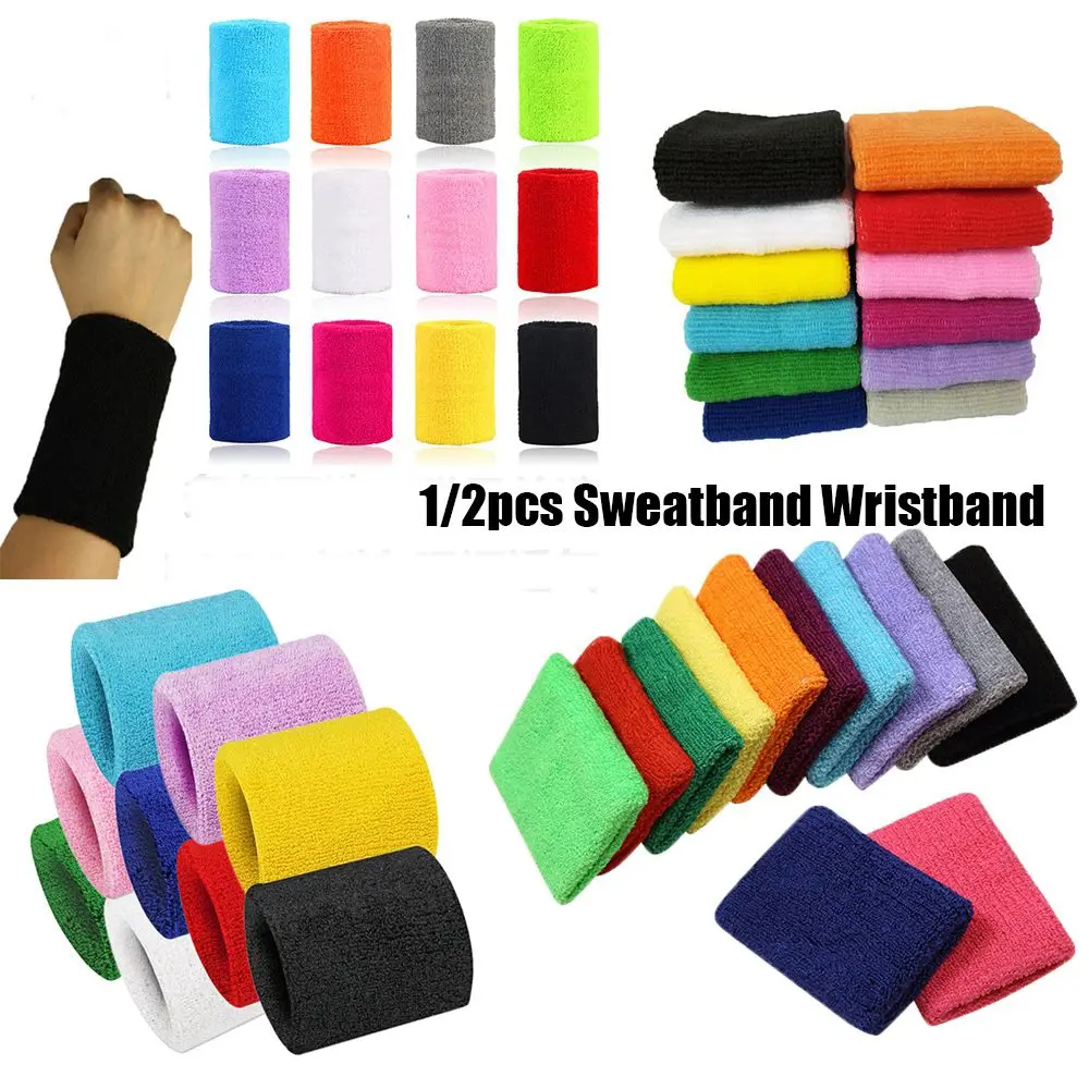 Hot 1/2Pcs Wristbands Sport Sweatband Hand Band Sweat Wrist Support Brace Wraps Guards For Gym Volleyball Basketball
Hot 1/2Pcs Wristbands Sport Sweatband Hand Band Sweat Wrist Support Brace Wraps Guards For Gym Volleyball Basketball