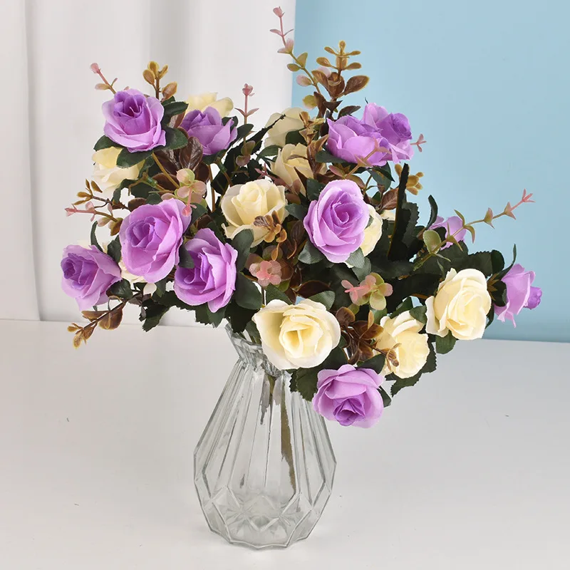 1 Piece 12 Head Artificial Flowers Bouquet for Home Wedding Living Room Table Decor Holding Plastic Rose Fake Plant
1 Piece 12 Head Artificial Flowers Bouquet for Home Wedding Living Room Table Decor Holding Plastic Rose Fake Plant