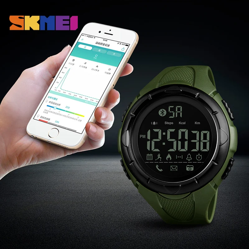 SKMEI Watch Men Digital Wrist Watch Sports Watches 5Bar Waterproo Clock Calories Chrono Pedometer Electronic Relogio Masculino
SKMEI Watch Men Digital Wrist Watch Sports Watches 5Bar Waterproo Clock Calories Chrono Pedometer Electronic Relogio Masculino