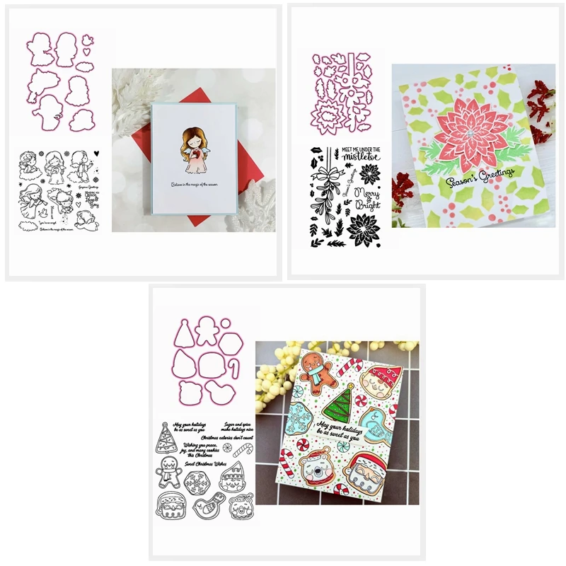 Layered Flowers Angel Santa Claus Bear Cat Christmas Wishes Words Metal Cutting Dies with Clear Stamps DIY Album 2020 Hot Sale
Layered Flowers Angel Santa Claus Bear Cat Christmas Wishes Words Metal Cutting Dies with Clear Stamps DIY Album 2020 Hot Sale