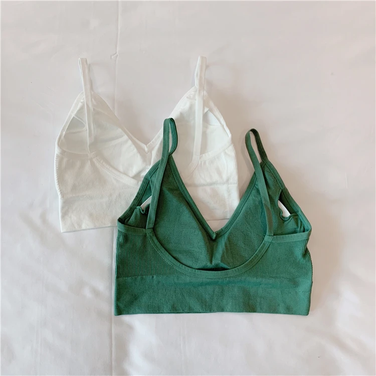 Women's bra sexy seamless bra U-shaped halter bra solid color camisole base anti-glare female new
Women's bra sexy seamless bra U-shaped halter bra solid color camisole base anti-glare female new