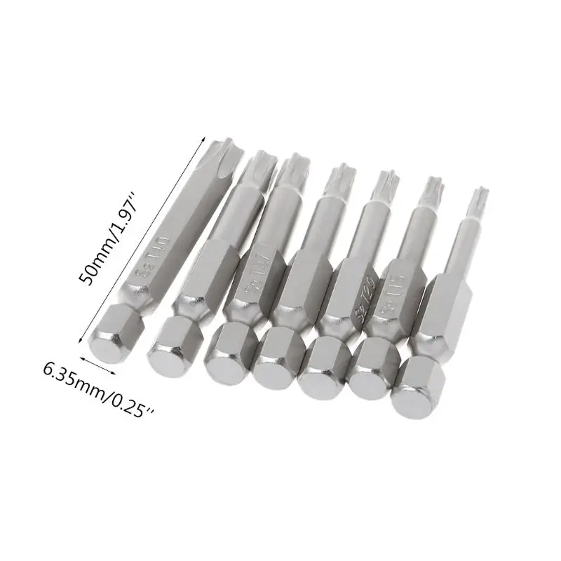 7Pcs Star Drill Bits Screwdriver Magnetic Shank Hand Tools Five-pointed Star Bore T10-T40 97QD
7Pcs Star Drill Bits Screwdriver Magnetic Shank Hand Tools Five-pointed Star Bore T10-T40 97QD