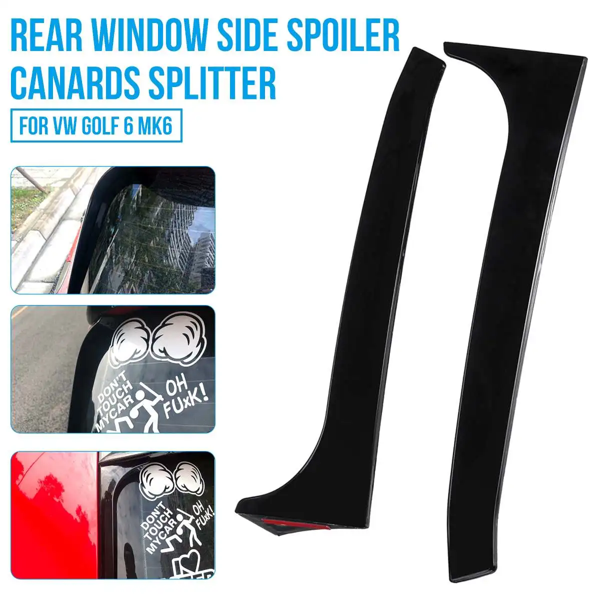 Pair Car Side Spoiler Stickers Trim Cover Accessoires Auto Styling For VW Golf 6 MK6 GTI/GTR/GTD 2008 2009 2010-2013 Car styling
Pair Car Side Spoiler Stickers Trim Cover Accessoires Auto Styling For VW Golf 6 MK6 GTI/GTR/GTD 2008 2009 2010-2013 Car styling