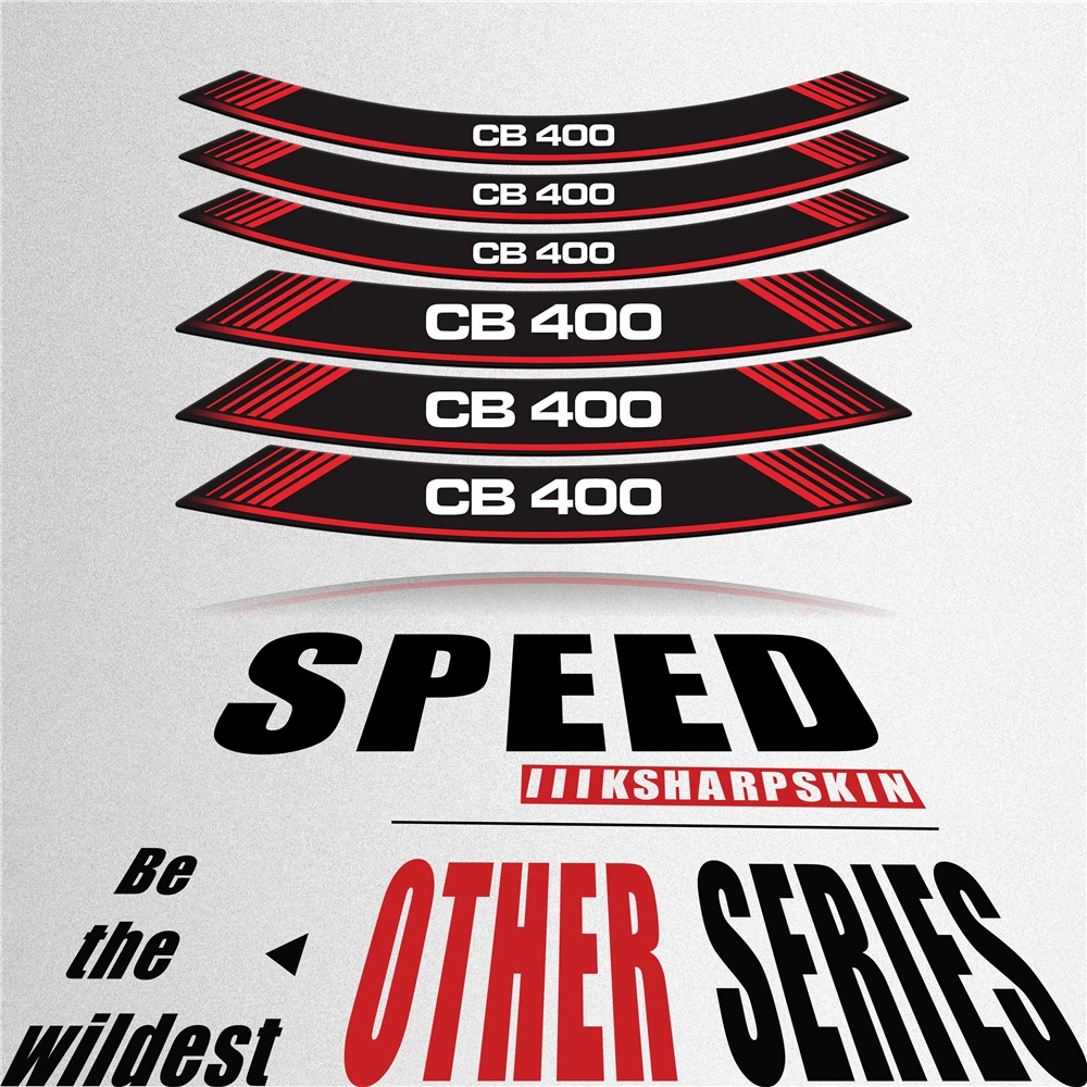 New 8X motorcycle sticker tire sticker reflective decorative inner and outer rim protector for HONDA CB 400 CB400
New 8X motorcycle sticker tire sticker reflective decorative inner and outer rim protector for HONDA CB 400 CB400