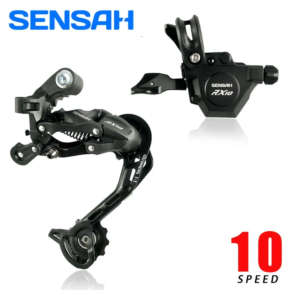 SENSAH RX10 1x10 триггерный переключатель передач + задний переключатель 10s для MTB совместим с DEORE
SENSAH RX10 1x10 триггерный переключатель передач + задний переключатель 10s для MTB совместим с DEORE