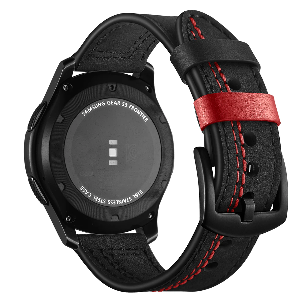 

Replacement black brown leather Strap for Garmin Vivoactive3 Vivomove HR Smart wristband for Garmin Vivoactive 3 Watch band