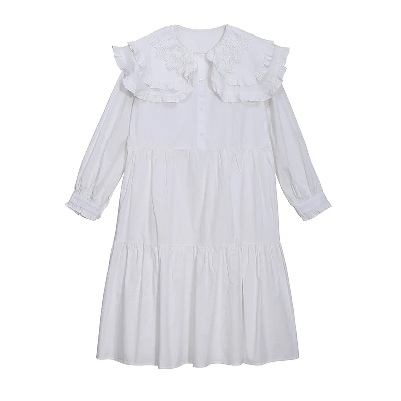 Fashion autumn new original women's slim long dress doll collar French dress
Fashion autumn new original women's slim long dress doll collar French dress