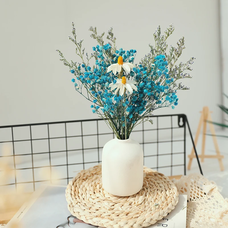 Naturally Dried Flowers Bouquet With Vase Lover Grass Rose Daisy Babysbreaths Melaleuca Plants Home Office Wedding Table Decor
Naturally Dried Flowers Bouquet With Vase Lover Grass Rose Daisy Babysbreaths Melaleuca Plants Home Office Wedding Table Decor