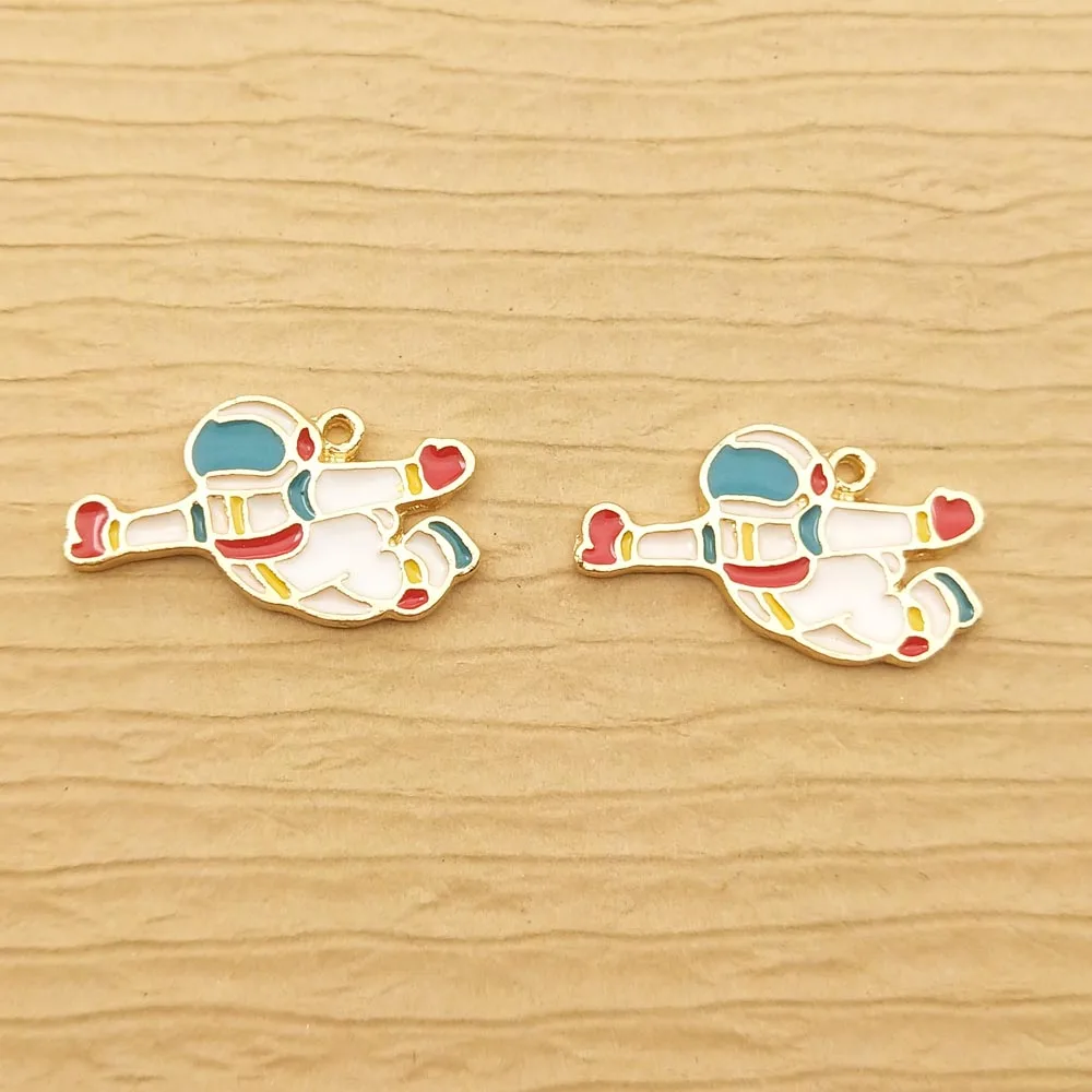 10pcs 13x22mm enamel spaceman charm for jewelry making fashion earring pendant bracelet charm necklace charm diy finding
10pcs 13x22mm enamel spaceman charm for jewelry making fashion earring pendant bracelet charm necklace charm diy finding