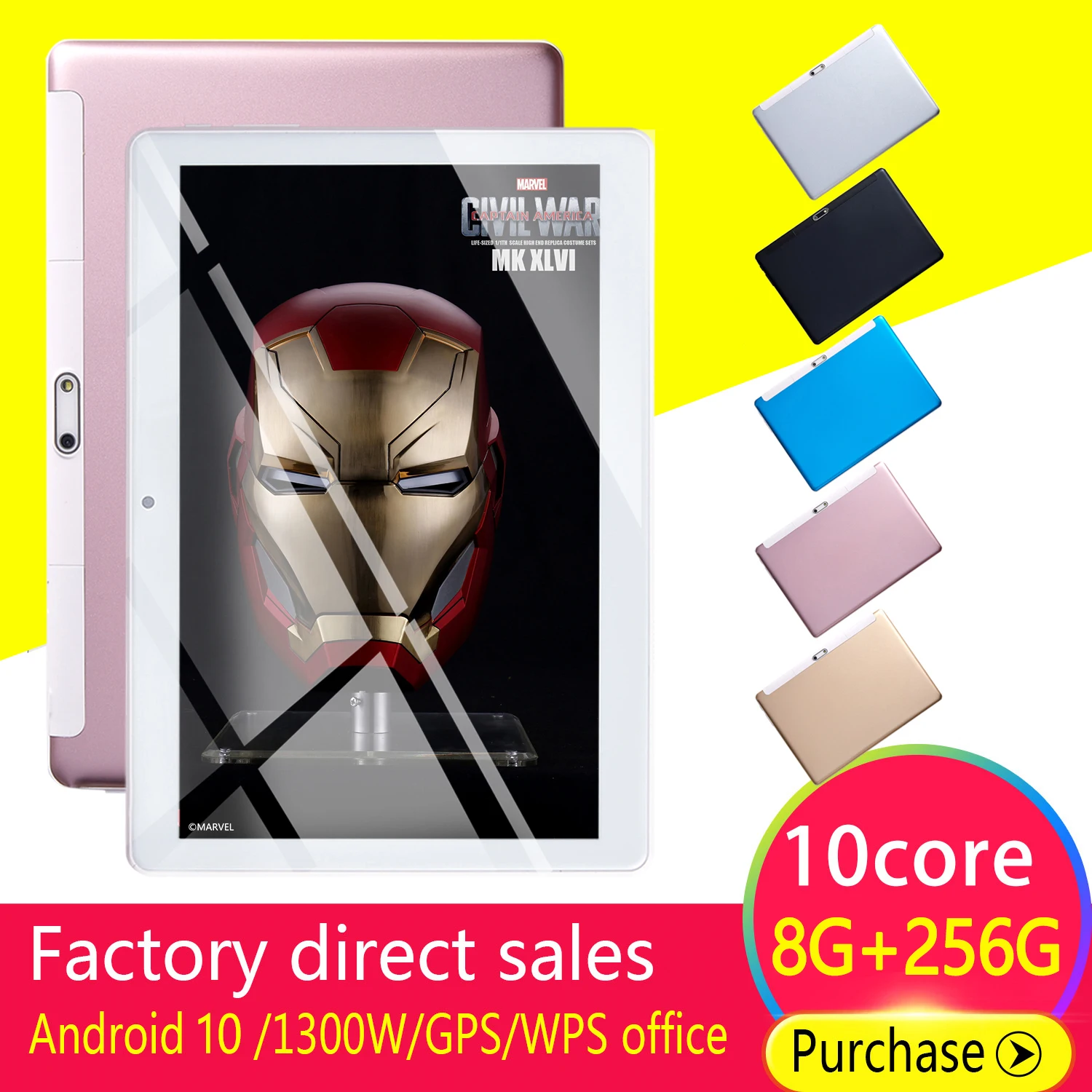 S10 Tablets 10.1 Inch Android Version 8+256GB Portable Tablets Pc with GPS Tempered Glass 8800 Mah Charge Global Version Tablet
S10 Tablets 10.1 Inch Android Version 8+256GB Portable Tablets Pc with GPS Tempered Glass 8800 Mah Charge Global Version Tablet