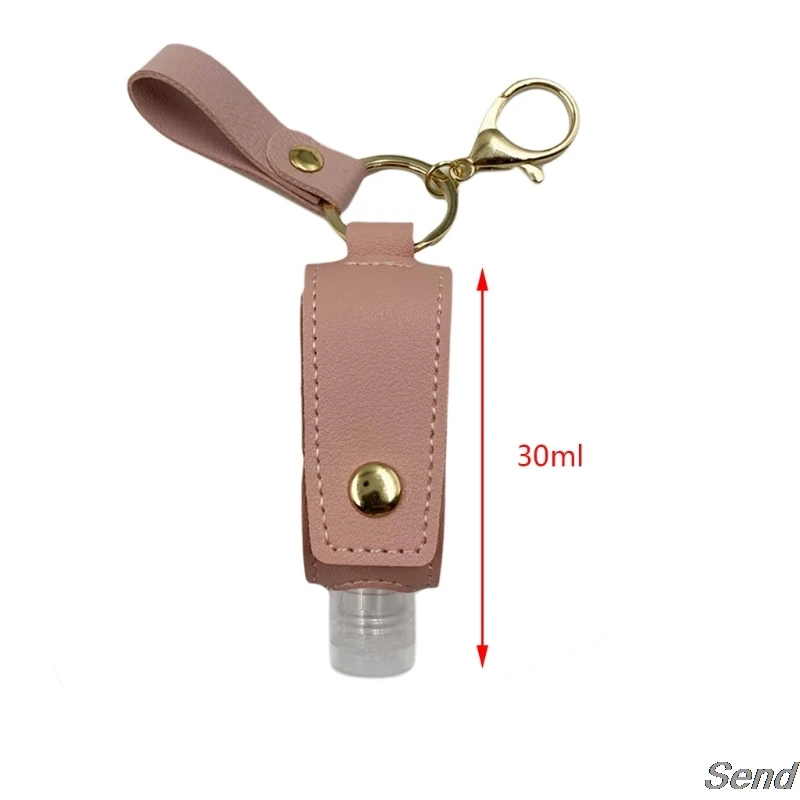 Travel Portable 30ml Empty Refillable Bottle with Faux Leather Holder Keychain Clips Leakproof Hand Sanitizer Container
Travel Portable 30ml Empty Refillable Bottle with Faux Leather Holder Keychain Clips Leakproof Hand Sanitizer Container