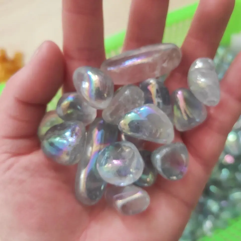 100g Natural quartz crystal gravel stone electroplating angel aura breakstone for decoration
100g Natural quartz crystal gravel stone electroplating angel aura breakstone for decoration