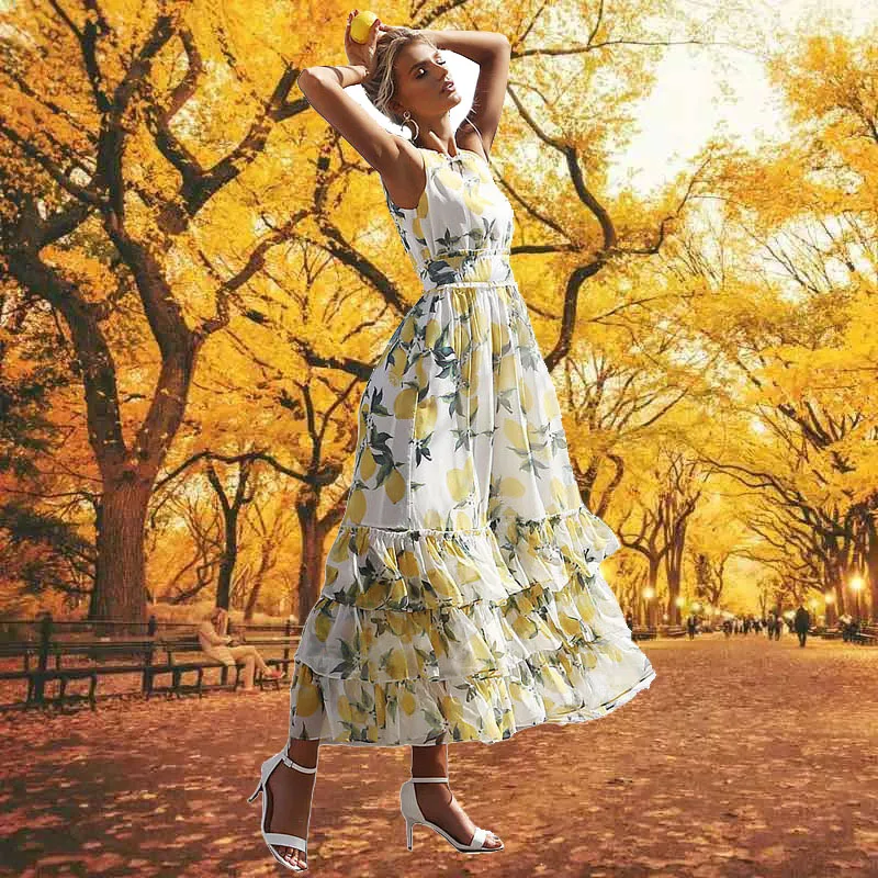 2020 Lemon Print Summer Vintage Casual O Neck Dress Robe Femme Women Retro Elegant Party Vestidos Office Dresses Vestido Robe
2020 Lemon Print Summer Vintage Casual O Neck Dress Robe Femme Women Retro Elegant Party Vestidos Office Dresses Vestido Robe