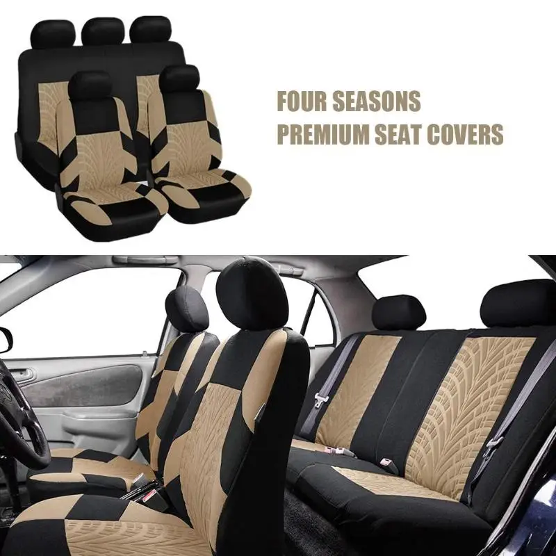 Car Seat Cover Set Cushion Universal High-quality Personality Tire Track Splicing Auto Styling Accessories Interior 2/4/9pcs 
Car Seat Cover Set Cushion Universal High-quality Personality Tire Track Splicing Auto Styling Accessories Interior 2/4/9pcs