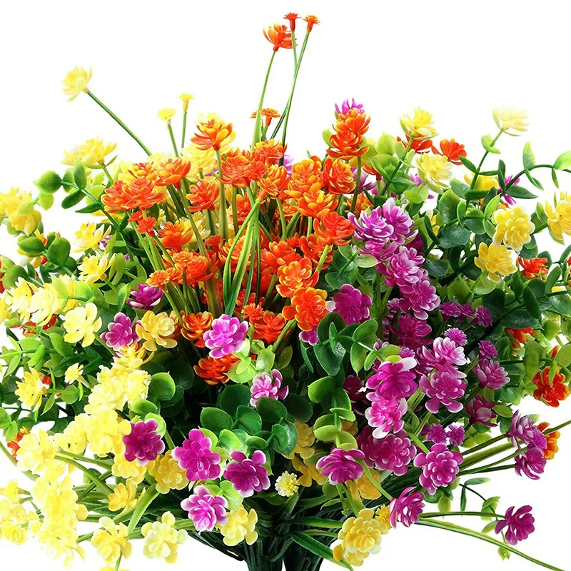12 Pieces Artificial Flowers 6 Types Outdoor UV Resistant Shrubs Plants for Hanging Planter Home Wedding Porch Window
12 Pieces Artificial Flowers 6 Types Outdoor UV Resistant Shrubs Plants for Hanging Planter Home Wedding Porch Window
