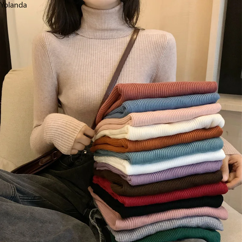Turtleneck Bottoming Shirt Women's Autumn and Winter Joker Sweater New Spring Slim Long Sleeves with Knitted Tops Ins
Turtleneck Bottoming Shirt Women's Autumn and Winter Joker Sweater New Spring Slim Long Sleeves with Knitted Tops Ins