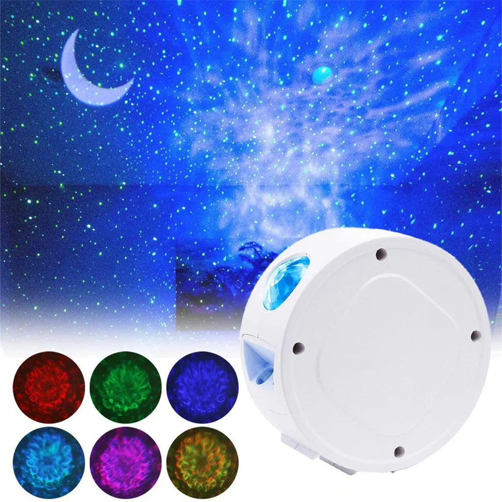 Romantic Colorful Starry Sky Ocean Projector Night Light Remote Control Ocean Wave Projection Lamp with BT Music Speaker
Romantic Colorful Starry Sky Ocean Projector Night Light Remote Control Ocean Wave Projection Lamp with BT Music Speaker