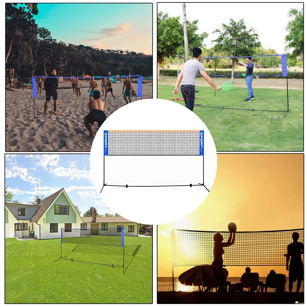 Portable Badminton Net Easy Setup Professional Standard Volleyball Net for Tennis Pickleball Training Indoor Outdoor Sports
Portable Badminton Net Easy Setup Professional Standard Volleyball Net for Tennis Pickleball Training Indoor Outdoor Sports