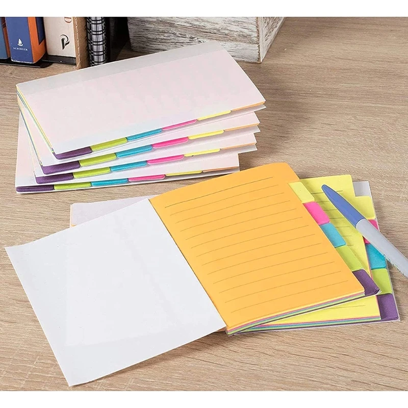 Multifunctional Sticky Note Pad Portable Colored Writing Pad Ruled Pages with Colored Index Tabs Ideal for students
Multifunctional Sticky Note Pad Portable Colored Writing Pad Ruled Pages with Colored Index Tabs Ideal for students