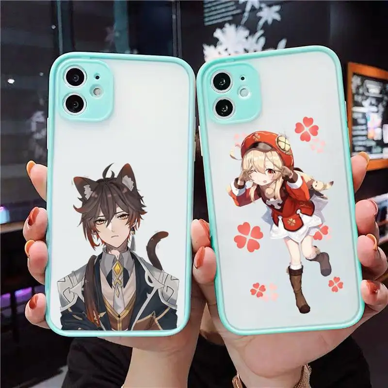 Genshin impact Phone Case For iPhone 13 12 11 Mini Pro XR XS Max 7 8 Plus X Matte transparent blue Back Cover
Genshin impact Phone Case For iPhone 13 12 11 Mini Pro XR XS Max 7 8 Plus X Matte transparent blue Back Cover