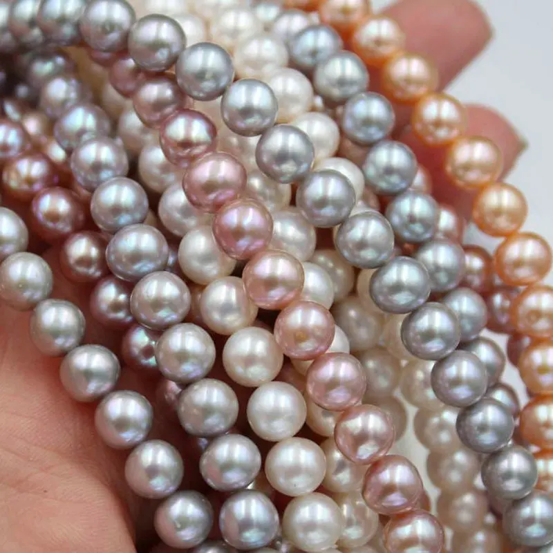 Бусины круглые из натурального белого/розового/фиолетового/пресноводного жемчуга, для изготовления ювелирных украшений, 7 мм/61 шт.
Бусины круглые из натурального белого/розового/фиолетового/пресноводного жемчуга, для изготовления ювелирных украшений, 7 мм/61 шт.