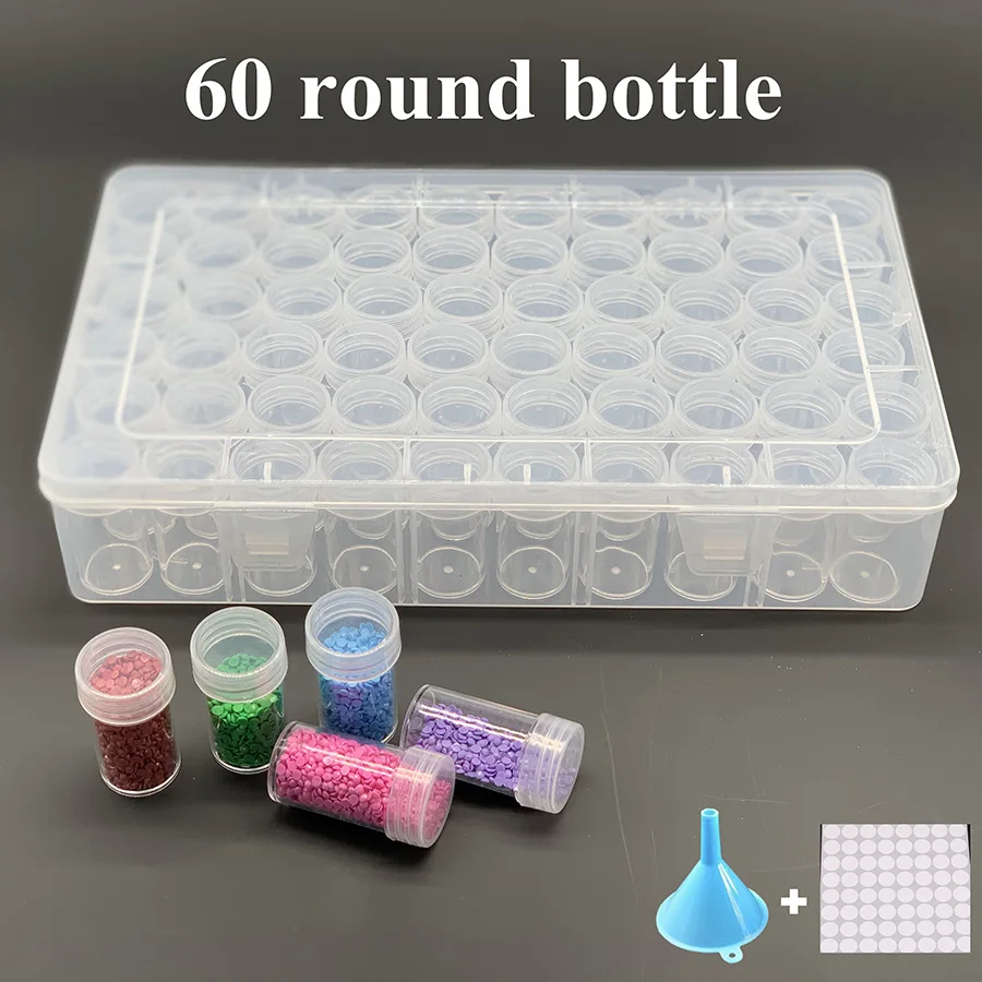 28/32/56 /60/64 Slot Diamond Painting Plastic Storage Box Embroidery Accessories Box Transparent Bead Storage Box Cross Stitch T
28/32/56 /60/64 Slot Diamond Painting Plastic Storage Box Embroidery Accessories Box Transparent Bead Storage Box Cross Stitch T