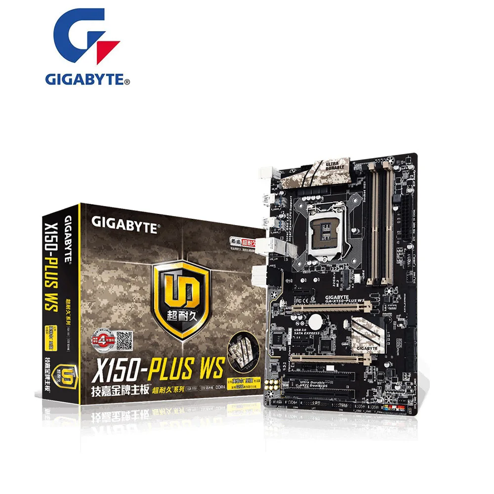 Новинка для GIGABYTE GA X150 PLUS WS материнская плата LGA 1151 DDR4 Intel X150M настольная PCI E X16 3