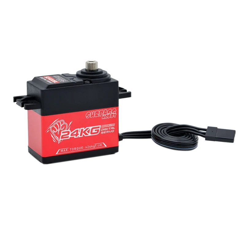 SURPASS HOBBY S2400BL 24KG Brushless Gear Servo Metal for 1/8 Racing Car/High-Speed RC Car/Aircraft/Drone/RC Boat
SURPASS HOBBY S2400BL 24KG Brushless Gear Servo Metal for 1/8 Racing Car/High-Speed RC Car/Aircraft/Drone/RC Boat