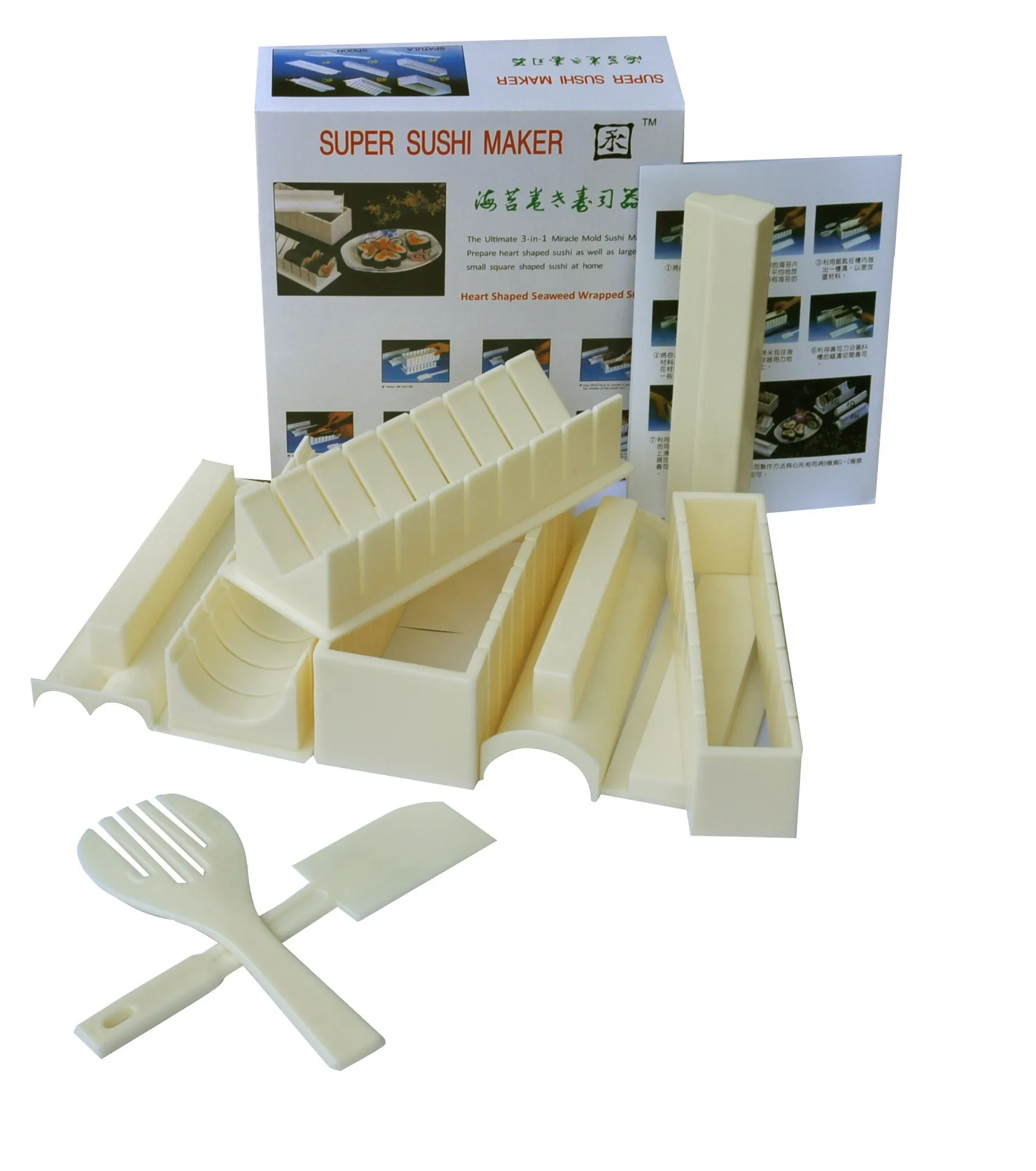 10pcs/set Sushi Maker Multifunctional Rice Roll Mold Making Sushi Tool with Gloves Japanese Rice Ball Cake Roll Mold Rice Mould
10pcs/set Sushi Maker Multifunctional Rice Roll Mold Making Sushi Tool with Gloves Japanese Rice Ball Cake Roll Mold Rice Mould