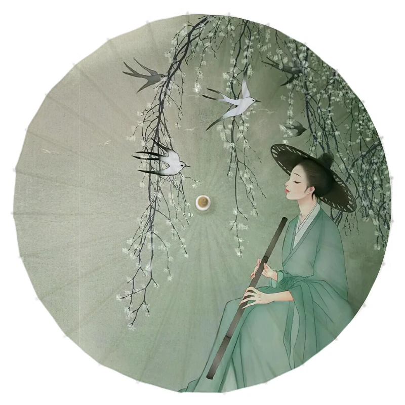 Personality Beauty Flute Lady Oil Paper Umbrella Rainy with Flying Birds Paper Parasol Cosplay Style Paper Umbrella
Personality Beauty Flute Lady Oil Paper Umbrella Rainy with Flying Birds Paper Parasol Cosplay Style Paper Umbrella