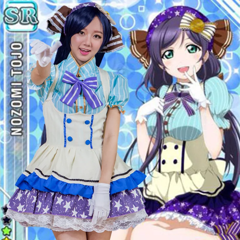 Аниме Love Live костюм косплей Tojo Nozomi для женщины девочки Хэллоуин карневальные костюмы одежда свободного размера
Аниме Love Live костюм косплей Tojo Nozomi для женщины девочки Хэллоуин карневальные костюмы одежда свободного размера