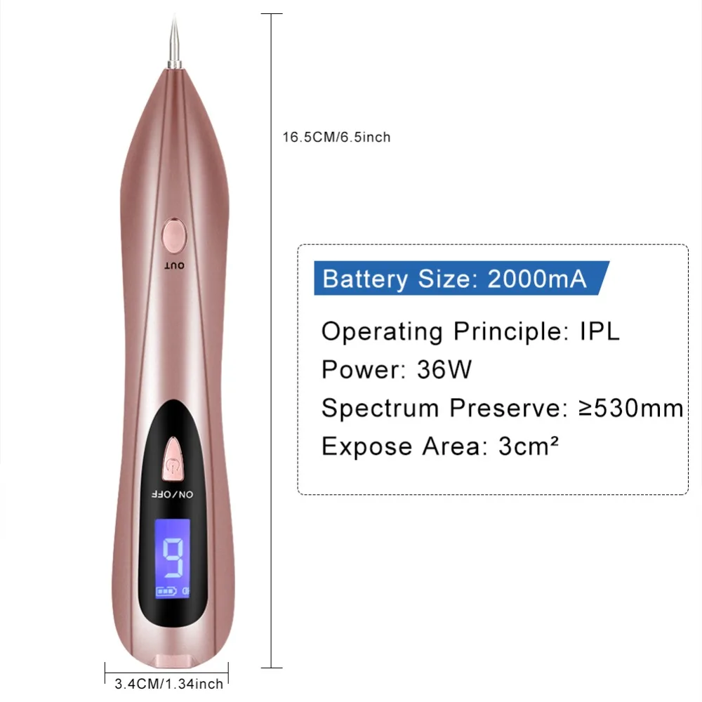 Portable 9 level LCD Dark Spot Remover Mole Tattoo Removal Laser Plasma Pen Machine Facial Freckle Tag Wart Removal Face Care
Portable 9 level LCD Dark Spot Remover Mole Tattoo Removal Laser Plasma Pen Machine Facial Freckle Tag Wart Removal Face Care