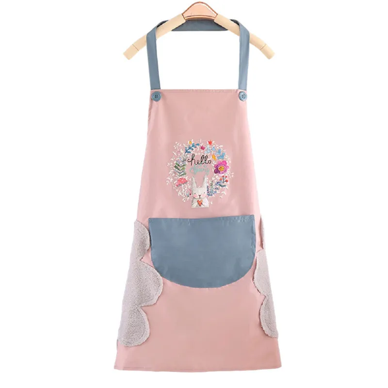 Cute Cartoon Rabbit Kitchen Apron Side Wipe Hands Waterproof Oxford Cloth Japanese Style Bib with Pocket Home Cleaning Tool
Cute Cartoon Rabbit Kitchen Apron Side Wipe Hands Waterproof Oxford Cloth Japanese Style Bib with Pocket Home Cleaning Tool