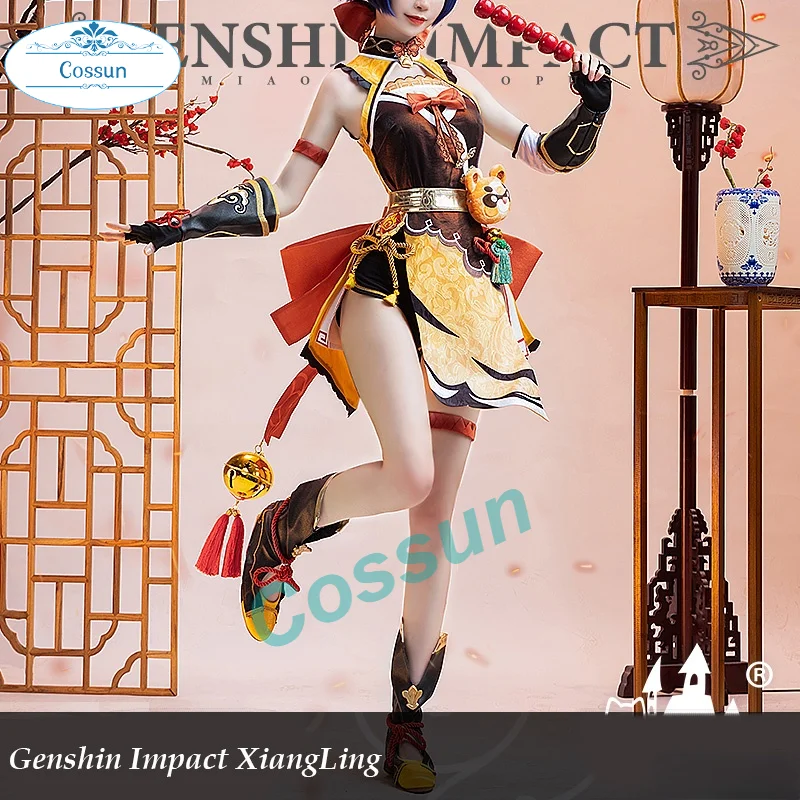 Anime Genshin Impact XiangLing Cosplay Costume Lovely Game Suit Uniform Xiang Ling Full Set Halloween Party Outfit For Women
Anime Genshin Impact XiangLing Cosplay Costume Lovely Game Suit Uniform Xiang Ling Full Set Halloween Party Outfit For Women