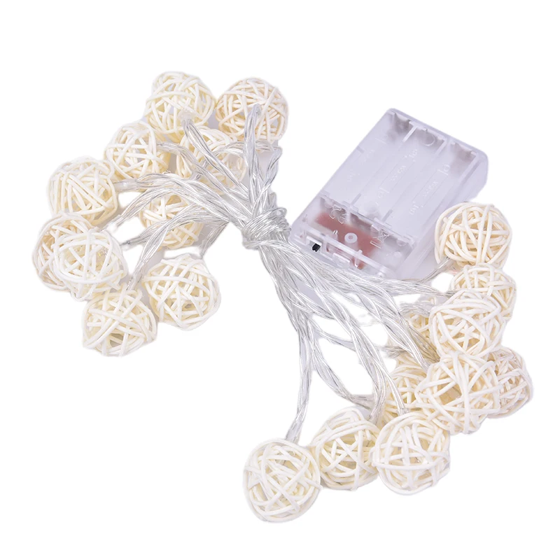 20 Luminaria Led Rattan Balls Fairy String Lights 2AA Battery Operated Christmas Outdoor Patio Garland Wedding Decor
20 Luminaria Led Rattan Balls Fairy String Lights 2AA Battery Operated Christmas Outdoor Patio Garland Wedding Decor