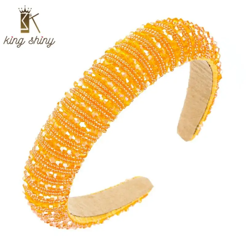 2021 Luxury Full Color Crystal Headband for Woman Elegant Sparkly Rhinestone Padded Sponge Hairband Female Party Hair Accessory
2021 Luxury Full Color Crystal Headband for Woman Elegant Sparkly Rhinestone Padded Sponge Hairband Female Party Hair Accessory