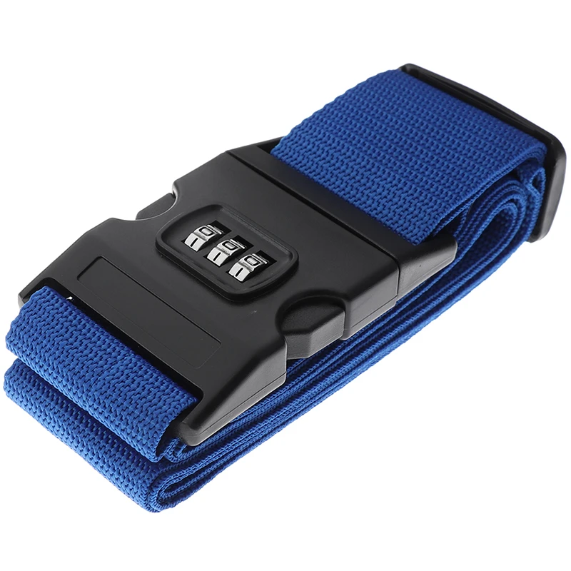 Luggage Strap Cross Belt Packing Adjustable Travel Accessories Suitcase Nylon 3 Digits Password Lock Buckle Tag 200CM | Багаж и сумки