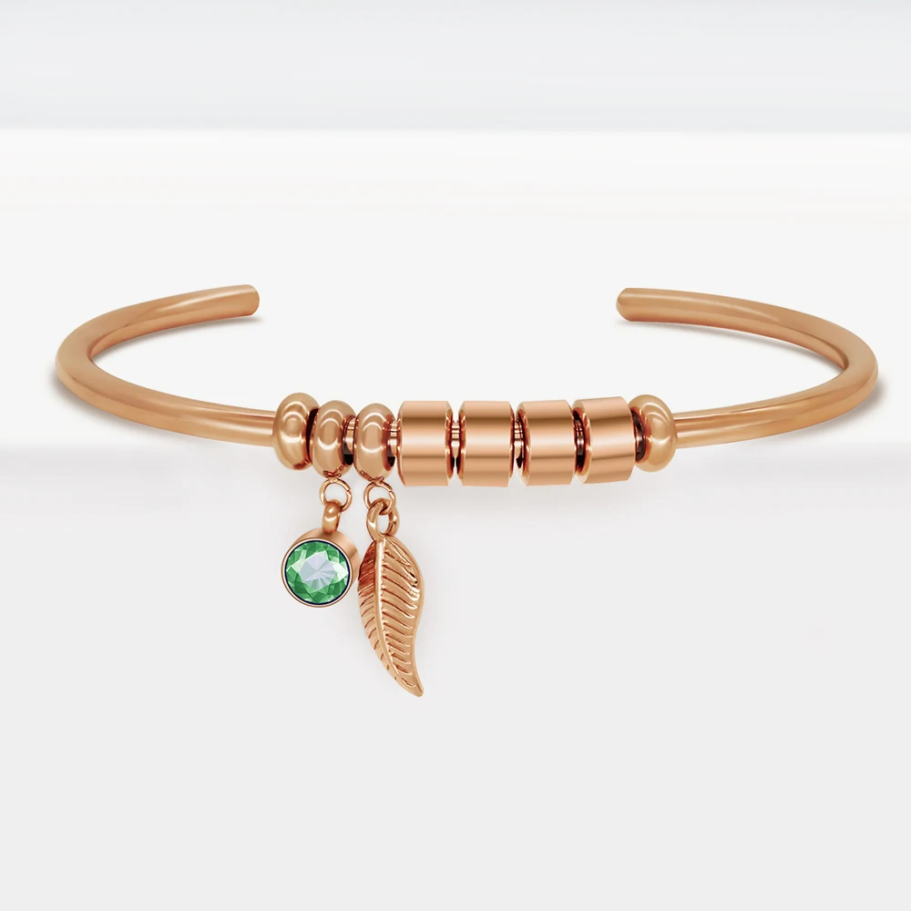 Personalized Stainless Steel Cuff Bracelets Beads Your Family Member Loved Name With 12 Colors Birthstone Engraved Jewelry Gift 
Personalized Stainless Steel Cuff Bracelets Beads Your Family Member Loved Name With 12 Colors Birthstone Engraved Jewelry Gift