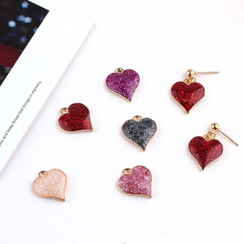 10pcs/lot Shiny Love Design Alloy Enamel Charm Drop Oil Heart Pendants DIY Jewelry Accessory Earring Bracelet Handmade Floating
10pcs/lot Shiny Love Design Alloy Enamel Charm Drop Oil Heart Pendants DIY Jewelry Accessory Earring Bracelet Handmade Floating