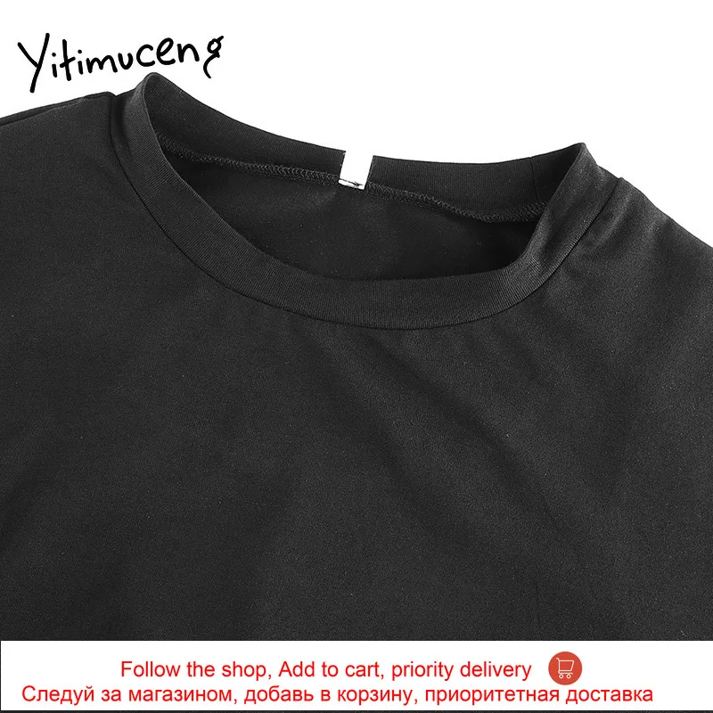 Yitimuceng Pink Fake 2 Piece T Shirts Women Sexy Crop Top Cut Out Long Sleeve O-Neck Patchwork 2021 Spring Korean Fashion Tee
Yitimuceng Pink Fake 2 Piece T Shirts Women Sexy Crop Top Cut Out Long Sleeve O-Neck Patchwork 2021 Spring Korean Fashion Tee