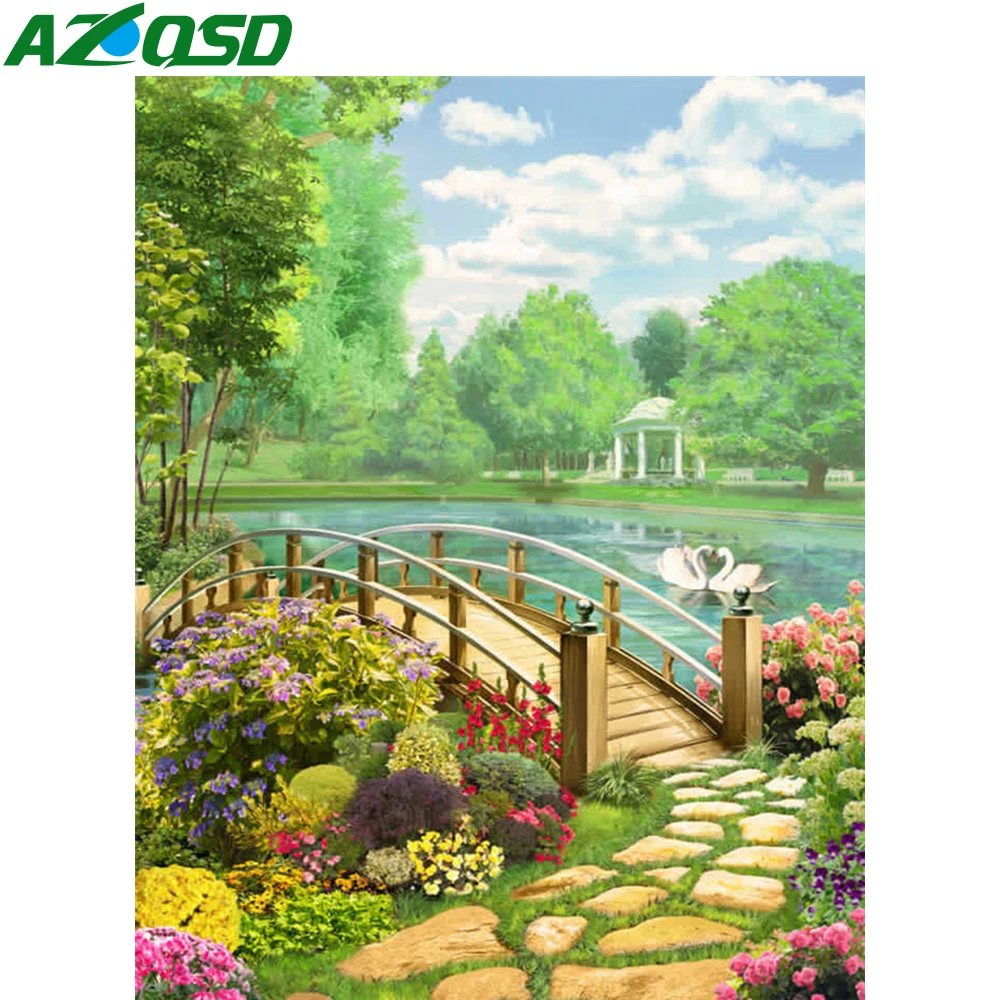 AZQSD алмазная живопись 5d природа Вышивка крестом картина Стразы Алмазная вышивка сад пейзаж подарок домашний декор
AZQSD алмазная живопись 5d природа Вышивка крестом картина Стразы Алмазная вышивка сад пейзаж подарок домашний декор