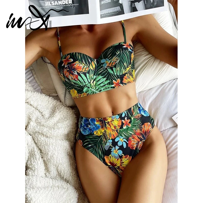 In-X High waist bikini 2021 Floral print swimsuit women's swimming suit Push up swimwear female Sexy bathing suit 2 pieces set
In-X High waist bikini 2021 Floral print swimsuit women's swimming suit Push up swimwear female Sexy bathing suit 2 pieces set