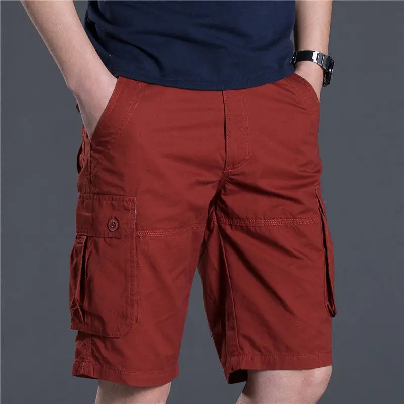 2021 New Fashion Summer Men's Cotton Military Cargo Shorts Male Solid Multi Pocket Casual Fitness Loose Korea Style Shorts W210
2021 New Fashion Summer Men's Cotton Military Cargo Shorts Male Solid Multi Pocket Casual Fitness Loose Korea Style Shorts W210